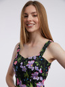 Orsay Rochie florală de damă neagră ORSAY
