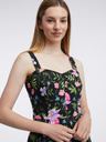 Orsay Rochie florală de damă neagră ORSAY