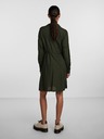 Pieces Rochie cămașă verde închis pentru femei Pieces Nova