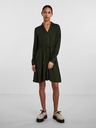 Pieces Rochie cămașă verde închis pentru femei Pieces Nova