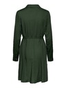 Pieces Rochie cămașă verde închis pentru femei Pieces Nova