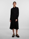 Pieces Rochie cămașă midi neagră pentru femei Pieces Nova
