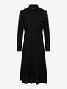 Pieces Rochie cămașă midi neagră pentru femei Pieces Nova