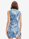 Desigual Mini rochie cu model Desigual Denam albastru pentru femei