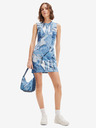 Desigual Mini rochie cu model Desigual Denam albastru pentru femei