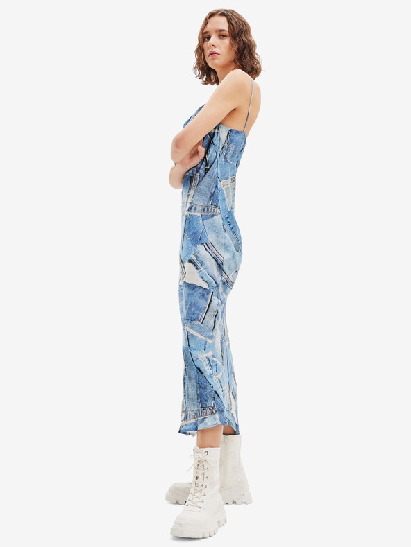 Desigual Rochie maxi cu model albastru pentru femei Desigual Mississippi