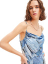 Desigual Rochie maxi cu model albastru pentru femei Desigual Mississippi