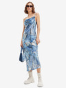 Desigual Rochie maxi cu model albastru pentru femei Desigual Mississippi