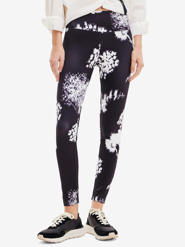 Desigual Jambiere cu model alb și negru Desigual Agnes, de damă