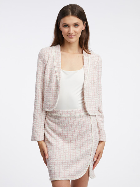 Orsay Sacou de damă roz deschis din tweed ORSAY