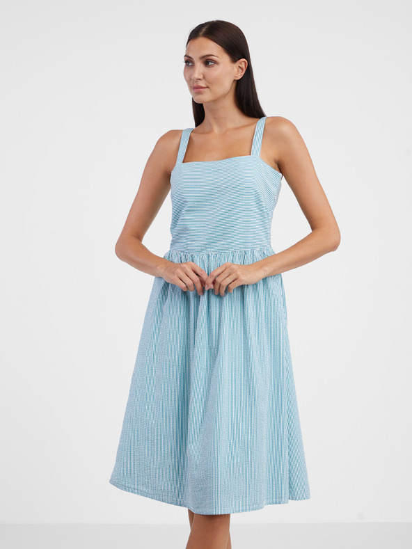 Tom Tailor Rochie cu dungi albe și albastre pentru femei Tom Tailor