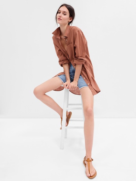 GAP Cămașă tunică din amestec de in GAP