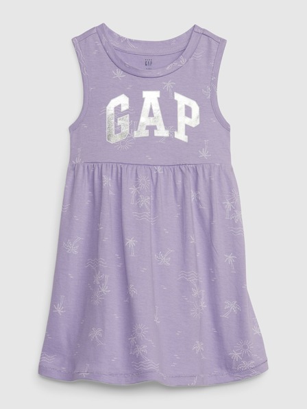 GAP Baby rochie cu logo metalic GAP