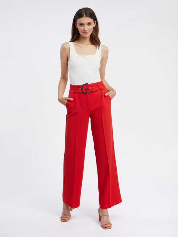 Orsay Pantaloni roșii de damă ORSAY