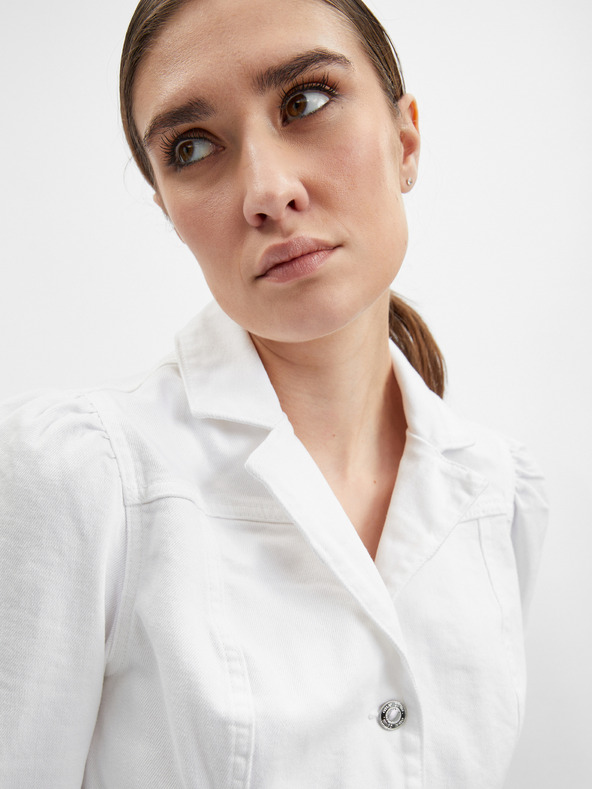 Orsay Salopetă albă de damă din denim ORSAY