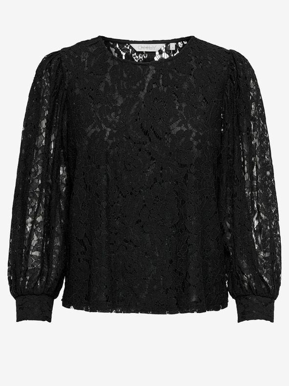 ONLY Bluză de dantelă neagră pentru femei ONLY Yrsa