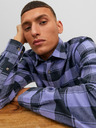 Jack & Jones Tricou Jack & Jones Joshua Plaid violet pentru bărbați
