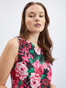 Orsay Rochie florala damă neagră și roz ORSAY