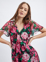 Orsay Rochie florala damă neagră și roz ORSAY