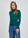 Orsay Pulover cu nervuri verde ORSAY
