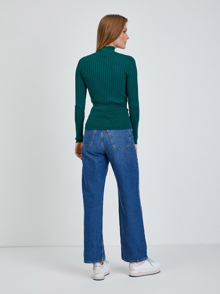 Orsay Pulover cu nervuri verde ORSAY