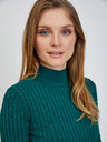 Orsay Pulover cu nervuri verde ORSAY