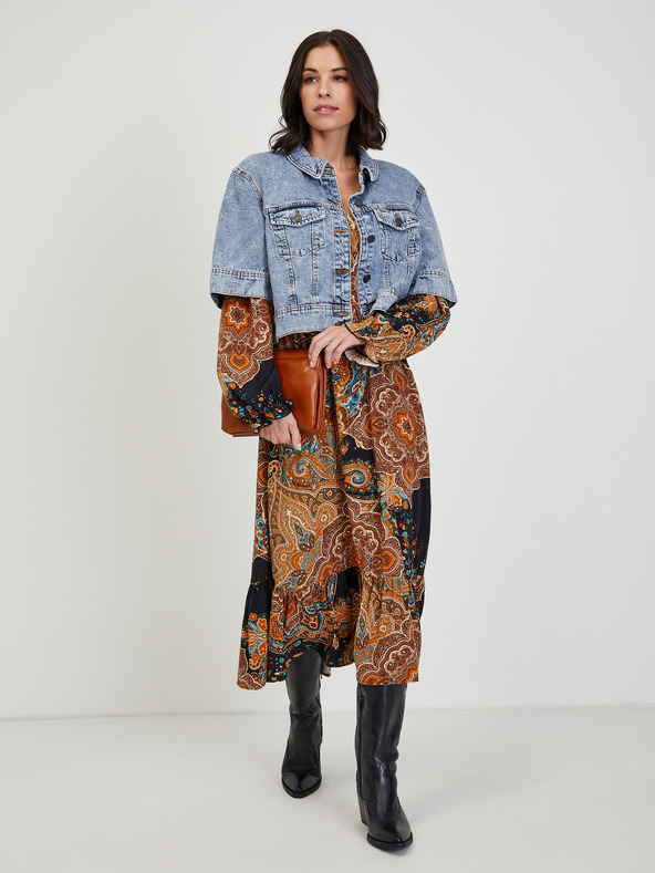 Orsay Rochie midi maro cu model ORSAY