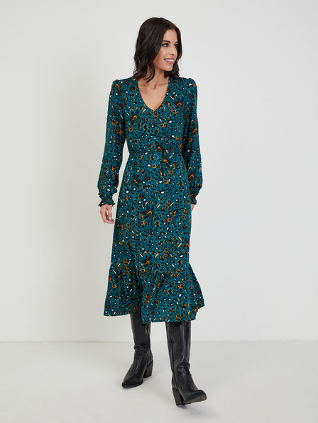 Orsay Rochie midi de damă cu model verde închis ORSAY