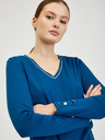 Orsay Tricou de damă albastru cu mâneci lungi ORSAY