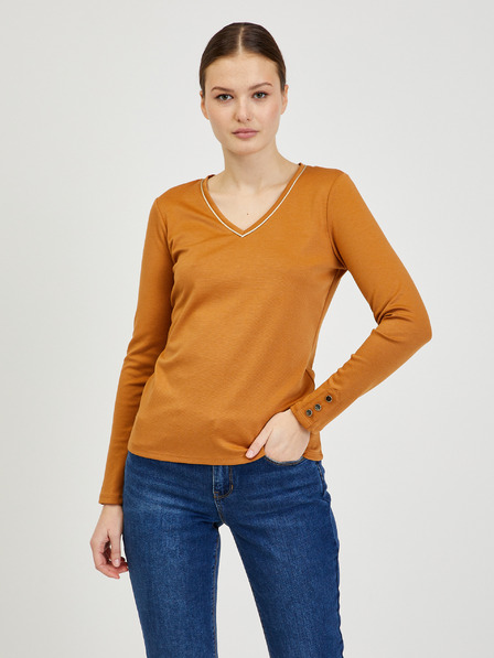 Orsay Tricou maro cu mânecă lungă pentru femei ORSAY