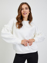 Orsay Pulover alb oversize cu mâneci largi pentru femei ORSAY