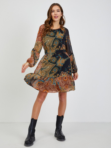 Orsay Rochie de damă cu model negru-maro ORSAY