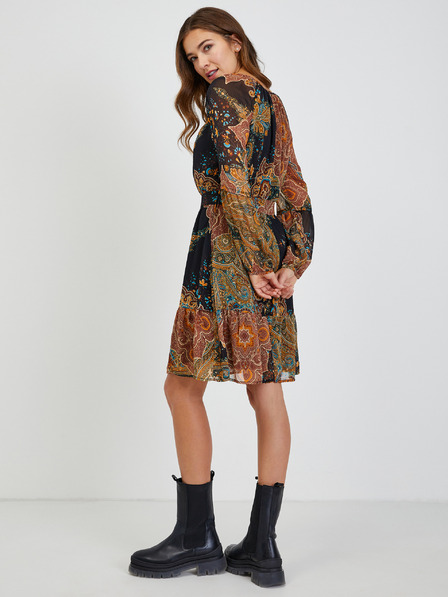 Orsay Rochie de damă cu model negru-maro ORSAY