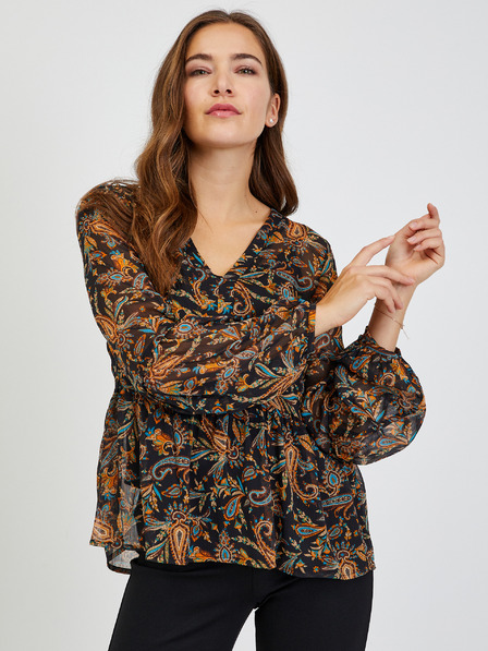 Orsay Bluză de damă cu model maro-negru ORSAY