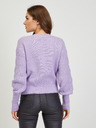 Orsay Pulover de damă violet deschis cu model cu mâneci balon ORSAY