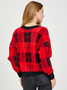 Orsay Cardigan în carouri de damă negru-roșu ORSAY