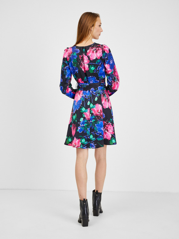 Orsay Rochie florală de damă neagră ORSAY