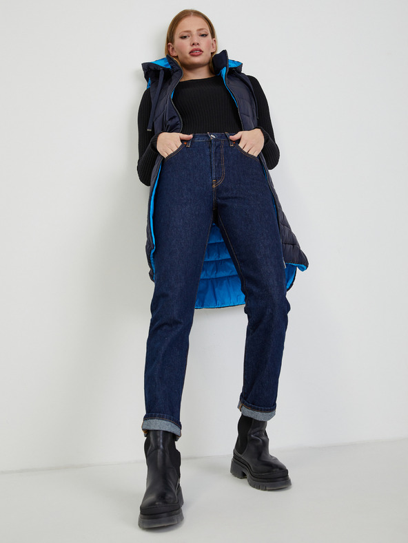 Orsay Vestă matlasată de damă albastru închis ORSAY