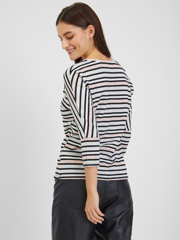 Orsay Bluză de damă cu dungi albastru deschis ORSAY