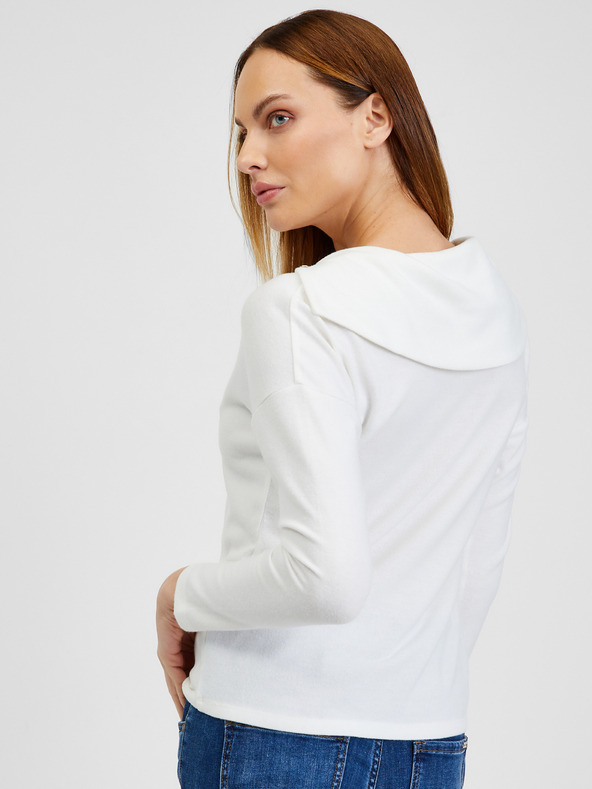 Orsay Bluză de damă albă cu detalii decorative ORSAY