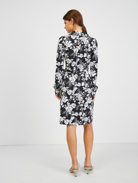 Orsay Rochie florală de damă albă și neagră ORSAY