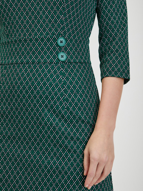 Orsay Rochie de damă verde cu model ORSAY