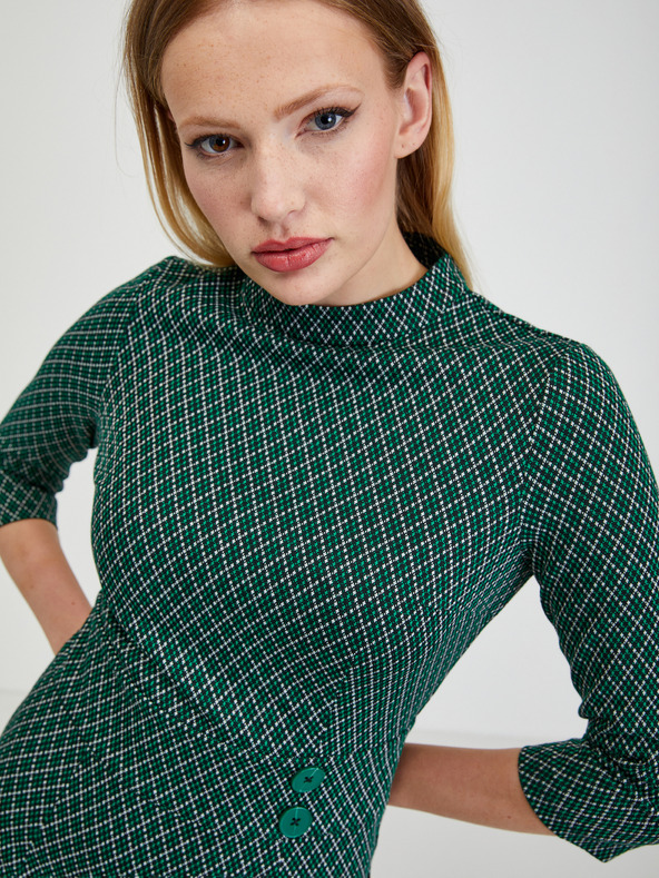 Orsay Rochie de damă verde cu model ORSAY