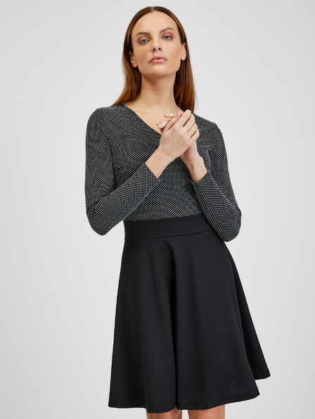 Orsay Rochie de damă neagră cu model ORSAY