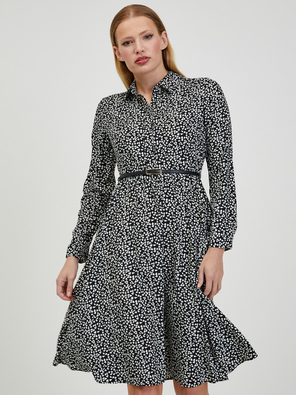 Orsay Rochie de damă cu model alb și negru ORSAY