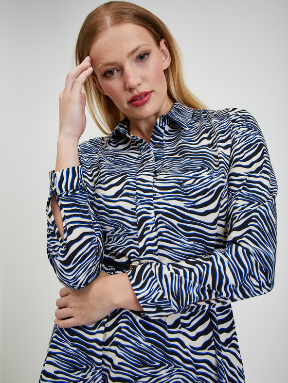 Orsay Rochie de damă cu model albastru-alb ORSAY