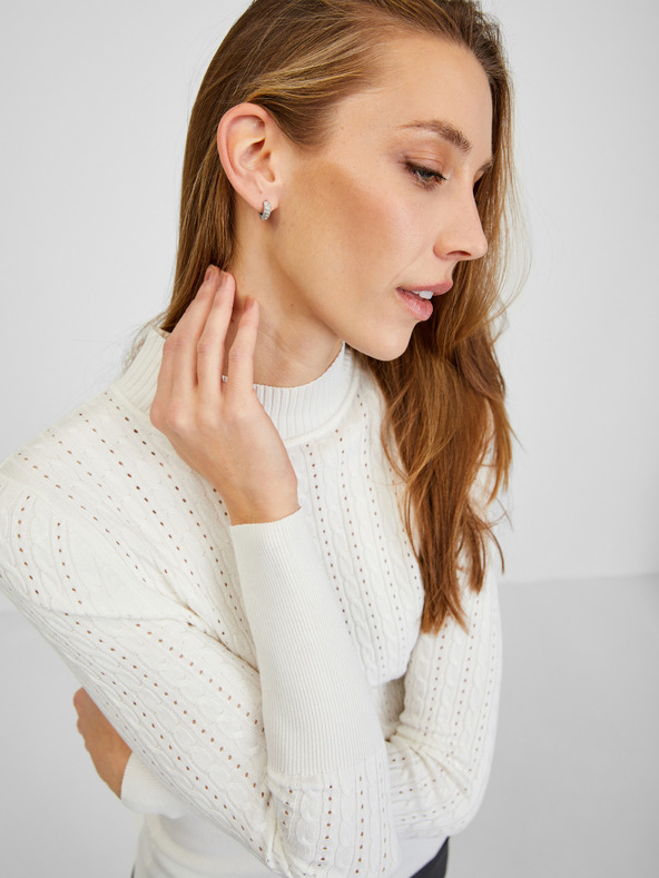 Orsay Pulover de damă alb ORSAY