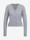 Orsay Cardigan tigrat de damă gri deschis cu amestec de lână ORSAY