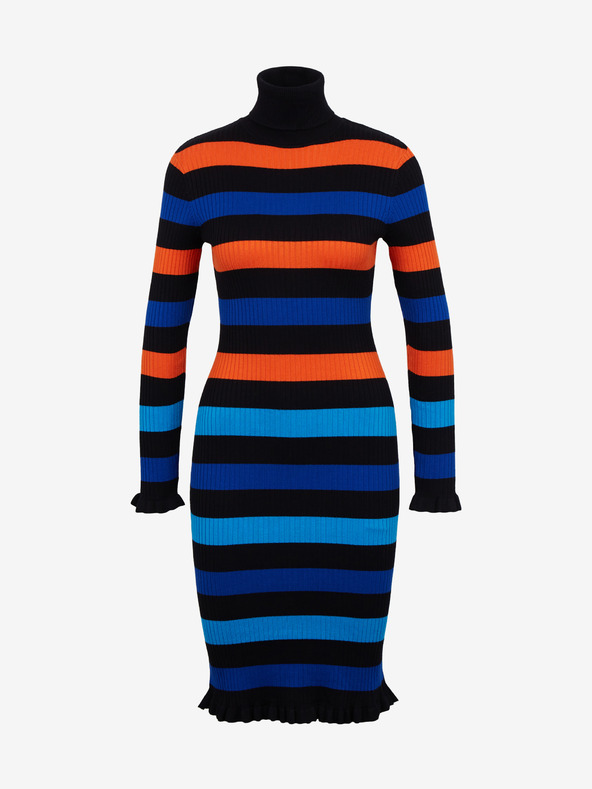 Orsay Rochie de damă în dungi portocaliu-albastru ORSAY