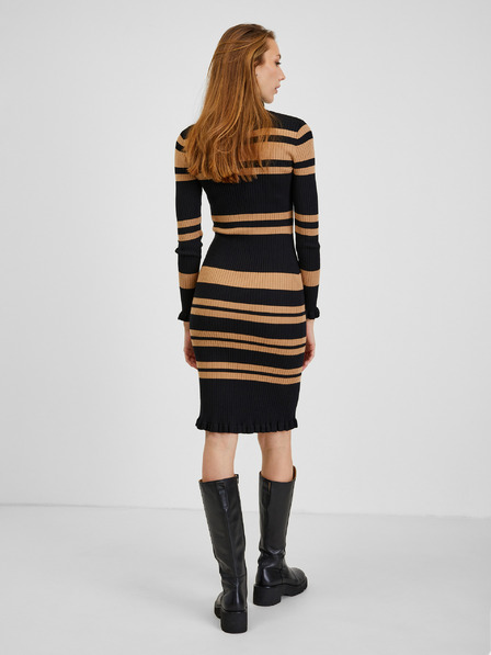 Orsay Rochie de damă cu dungi maro-negru ORSAY